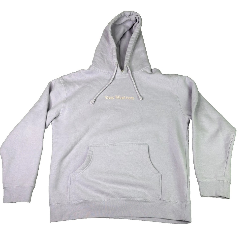 You Matter By Demetrius Harmon Hoodie Size Medium Periwinkle Motivational Soft
